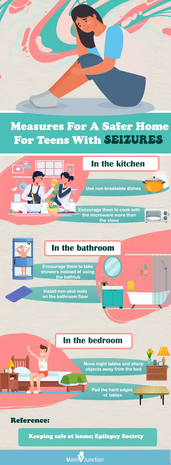 how to make your home safer for teens with seizures (infographic)