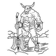 Minotaur Coloring Pages