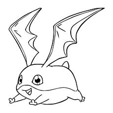 Digimon Patamon coloring page