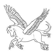 Pegasus coloring page_image