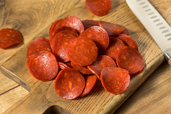 Pepperoni is not a healthy food you should have during pregnancy.