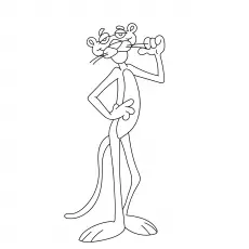 Pink Panther coloring page
