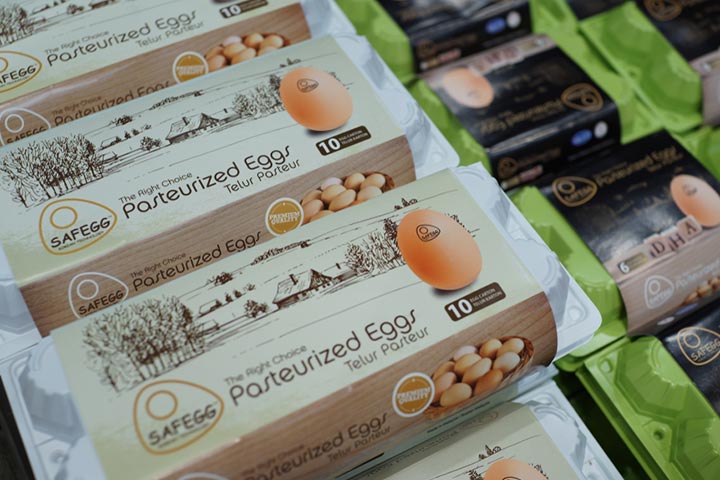 Prefer pastuarized eggs when buying