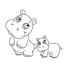 Download 10 Cute Free Printable Hippo Coloring Pages For Toddlers