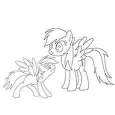 Rainbow Dash Pegasus coloring page_image