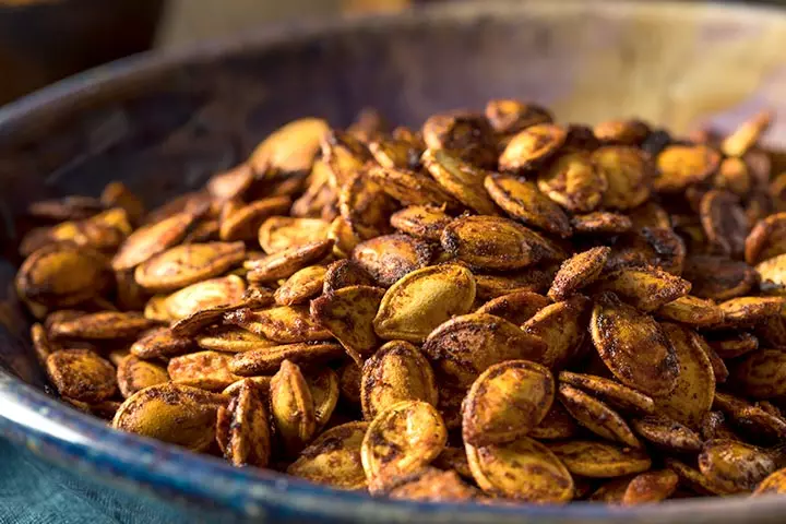 Spiced pumpkin seeds during pregnancy