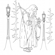 Susan from Narnia coloring page