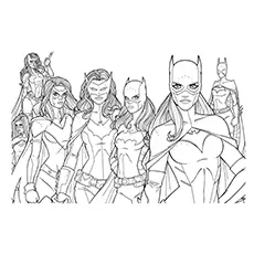 The Batgirls coloring page