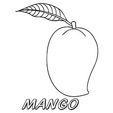 mango coloring page