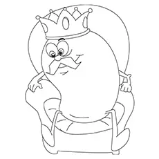 King of fruits mango coloring page_image