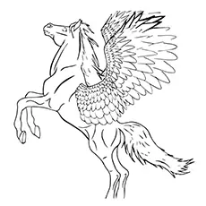 The Resplendent Pegasus coloring page_image