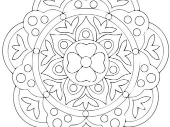 Rangoli Coloring Pages For Your Little One