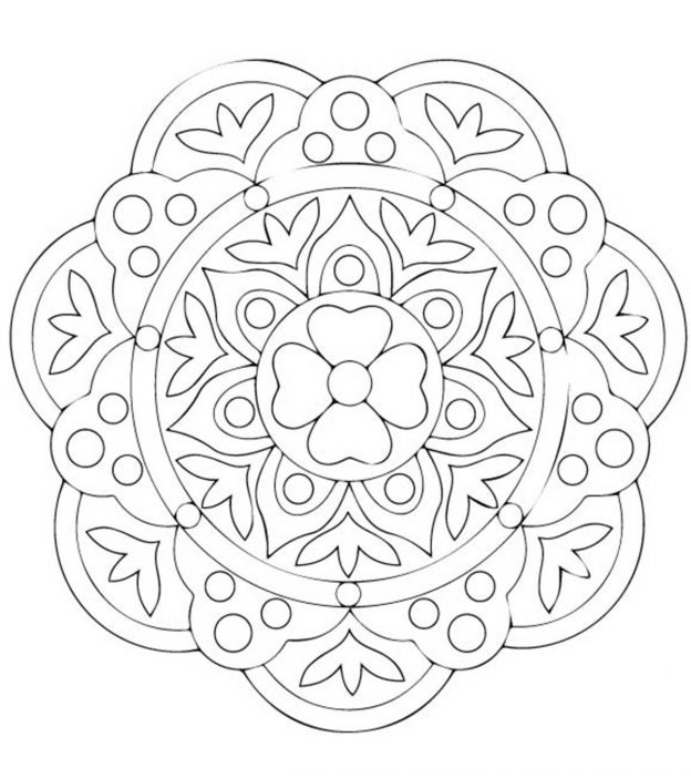 10 Free Printable Rangoli Coloring Pages For Your Little One