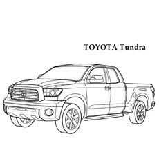 Toyota Tundra Jeep coloring page