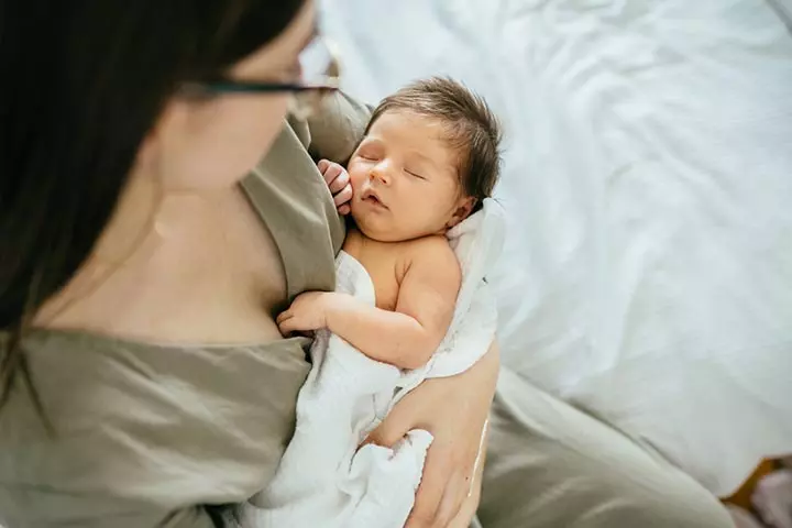 Try keeping the baby awake for a proper feed