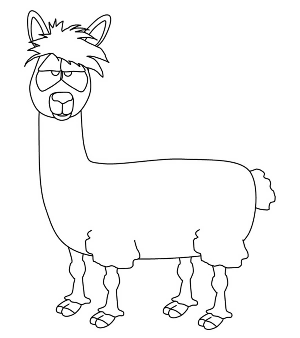 10 Cute Free Printable Llama Coloring Pages Online
