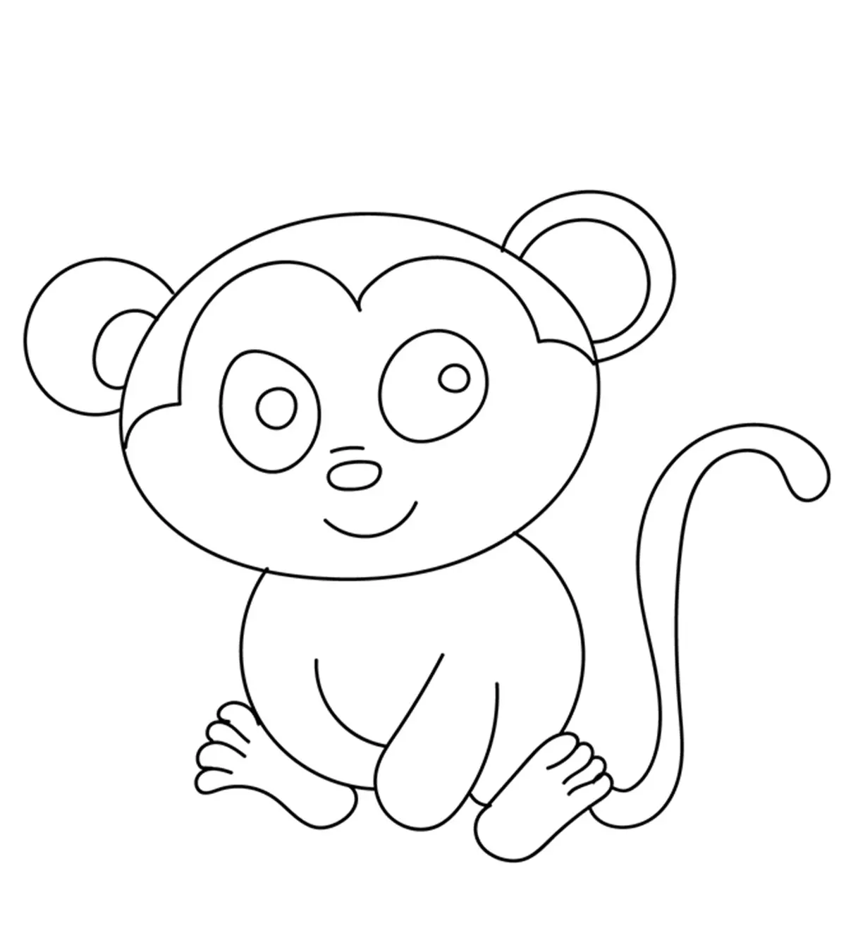 Baby Chimp coloring page