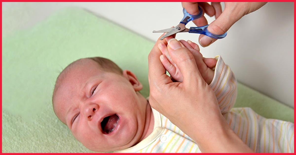 clipping infant nails