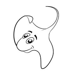 sting ray coloring page