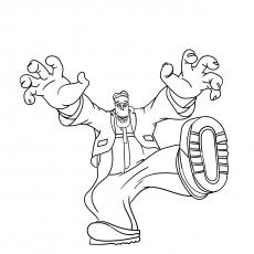 Frankenstein from Hotel Transylvania coloring page online