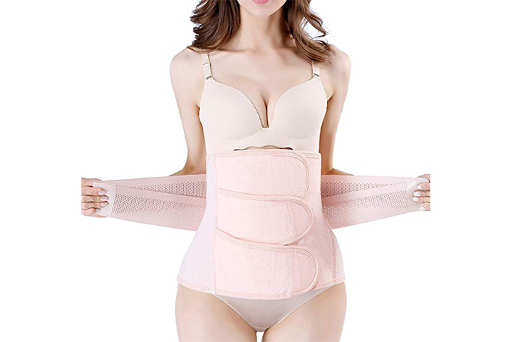 BRABIC 2 in 1 Postpartum Belly Wrap Girdle Pelvis Belt Waist Trainer Tummy  Control Shapewear for Women