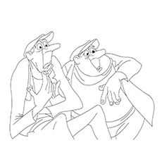 Horace And Jasper in 101 Dalmatians coloring pages for your little one