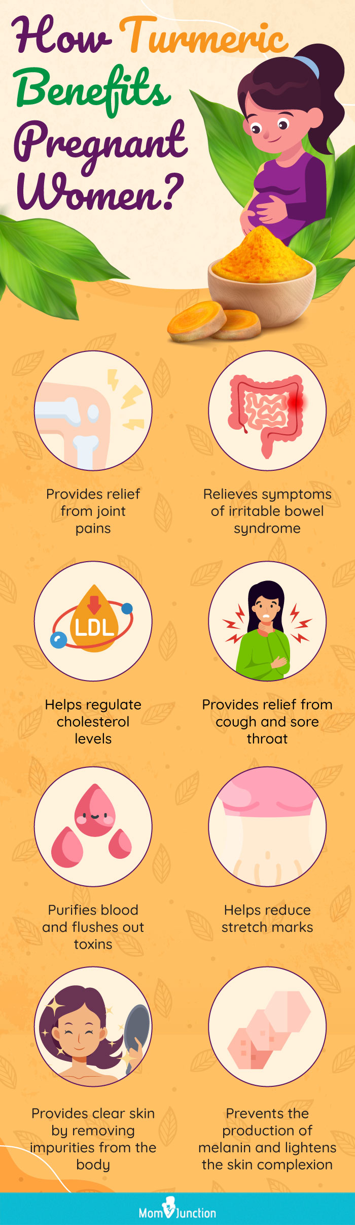 how turmeric benefits pregnant women [infographic]