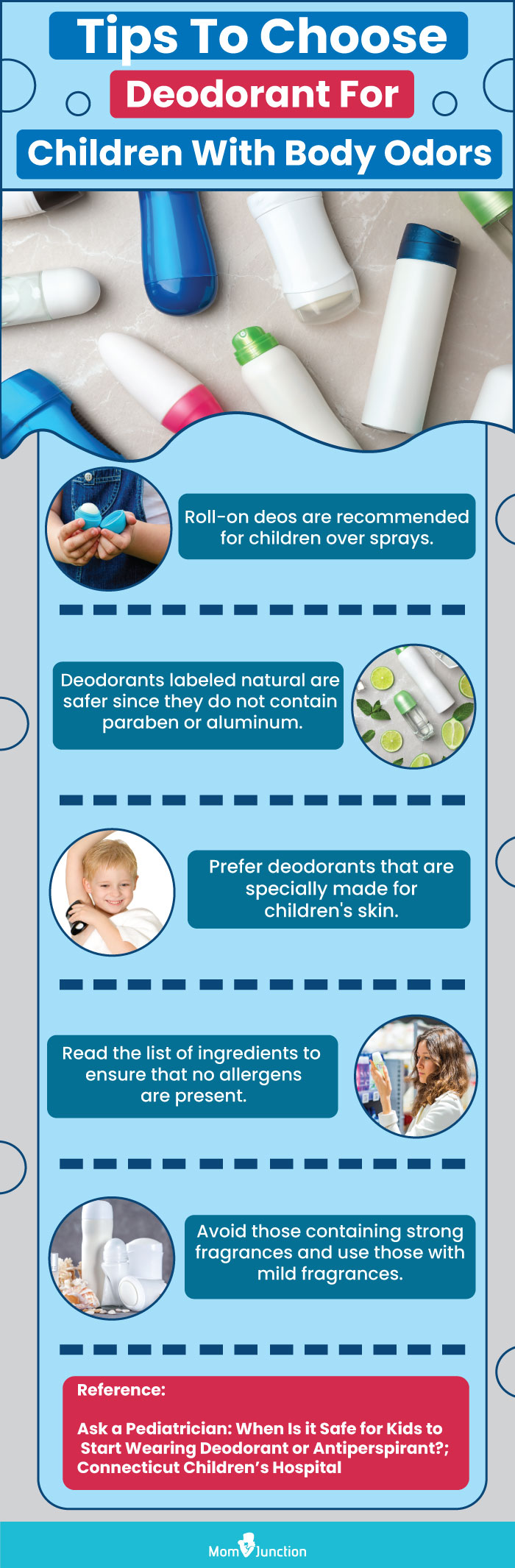 tips to choose deodorant for children with body odorsai (infographic)