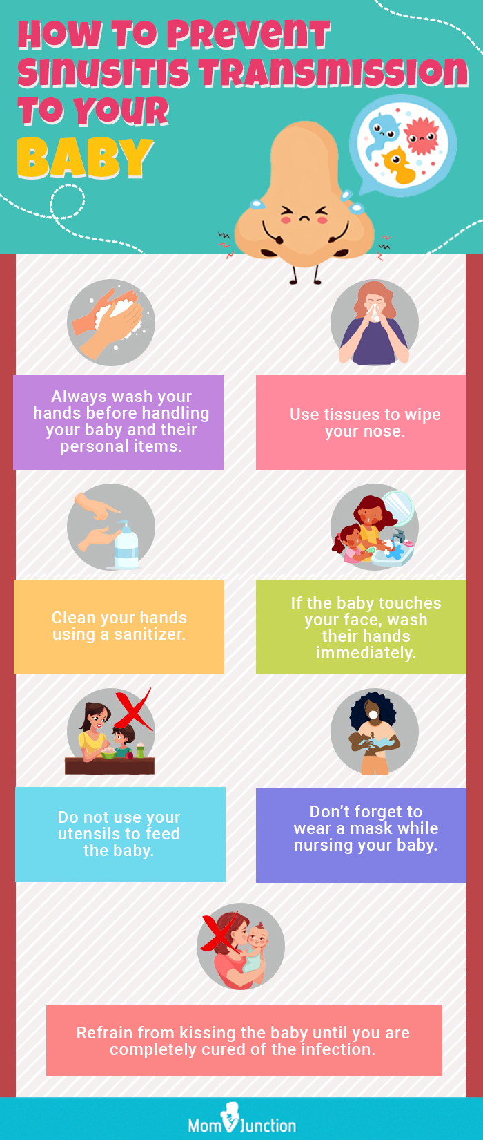 how to prevent sinusitis transmission to your baby (infographic)