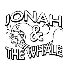 Jonah and the Whale coloring page