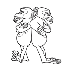 Mason and Phil coloring page
