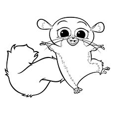 Mort from Penguins Of Madagascar coloring page