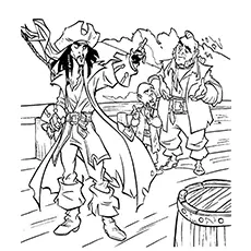 Mr. Gibbs from the Pirates of the Caribbean coloring page