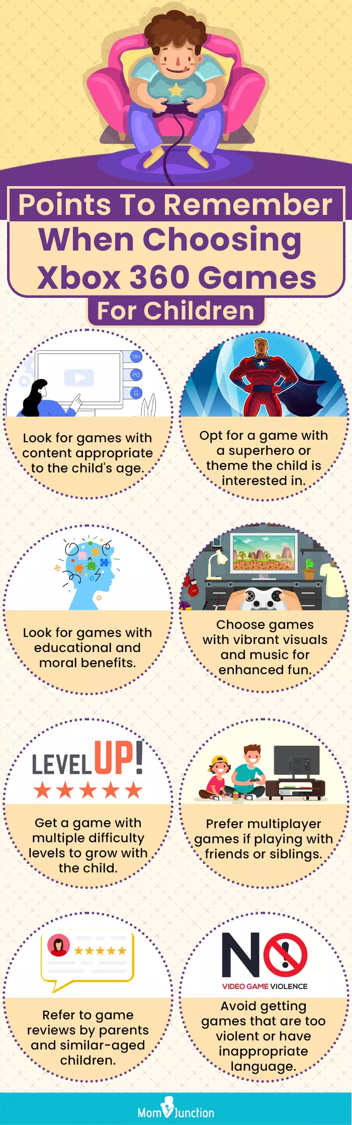 Points To Remember When Choosing A Xbox 360 Games For Children (infographic)