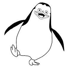 Private from Penguins Of Madagascar coloring page