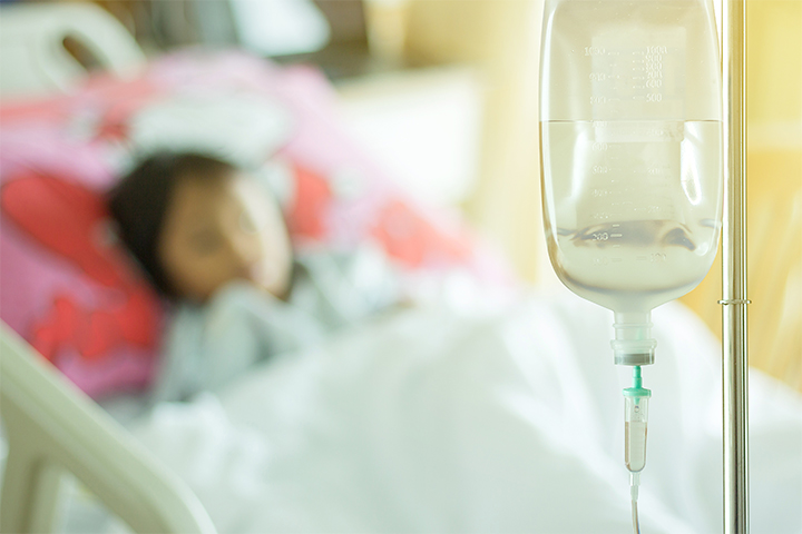 Severely ill babies require hospitalization