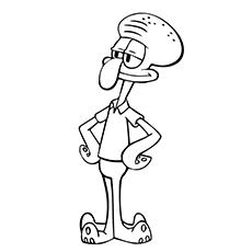 Squidward Tentacles coloring page