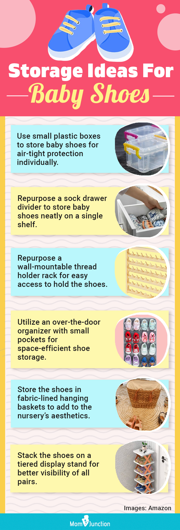  Storage Ideas For Baby Shoes (infographic)