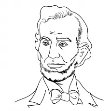 Abraham Lincoln coloring page_image