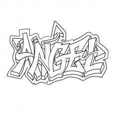 graffiti coloring pages names of jesus