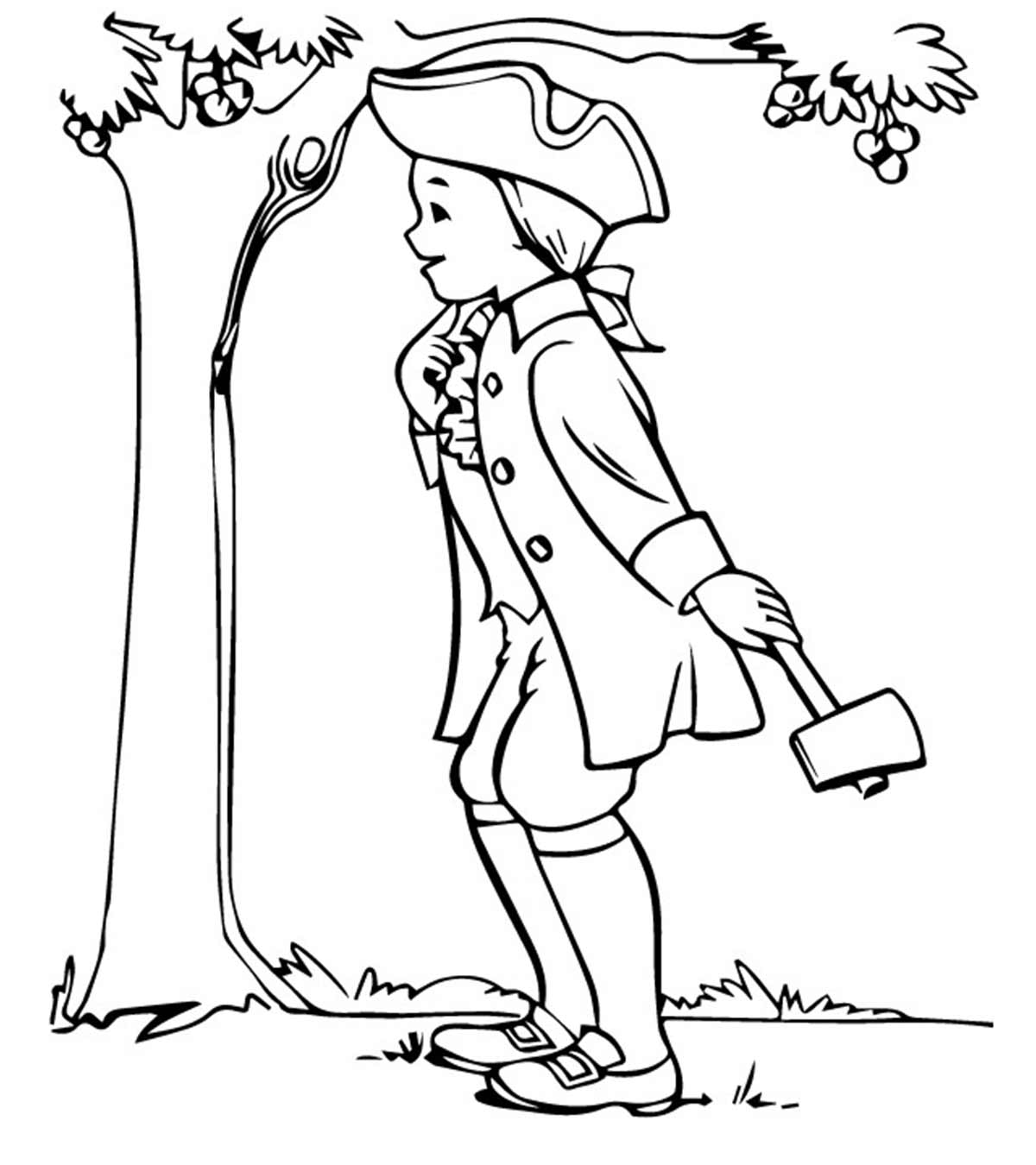 10 Best George Washington Coloring Pages For Toddlers