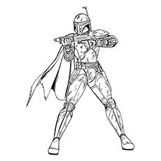 Boba Fett coloring page