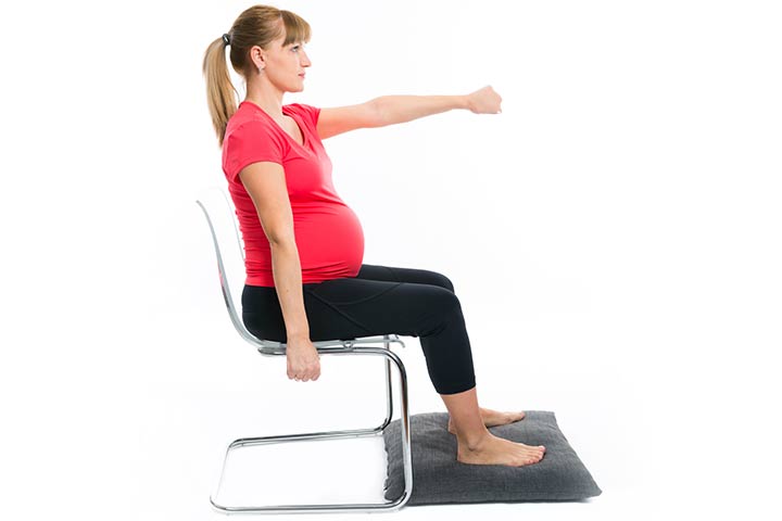 Chair squats during pregnancy