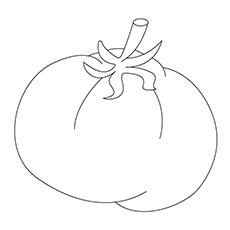 Cherry tomato coloring page