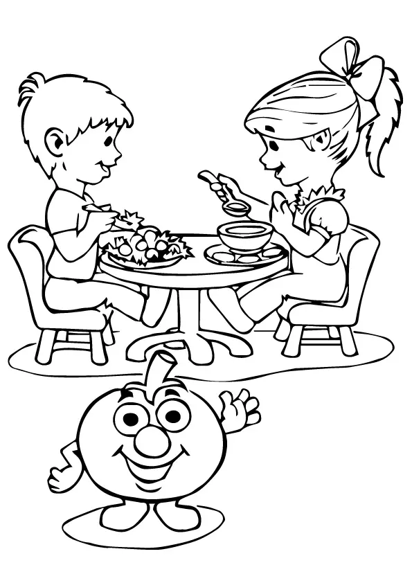 Children-Enjoying-Tomato-Dishes