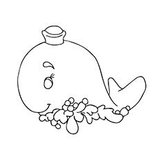 beluga whale coloring page