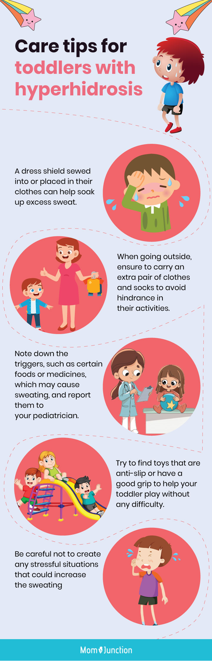 care tips for toddlers with hyperhidrosis [infographic]