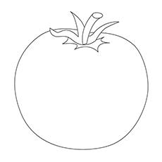 Globe tomato coloring page