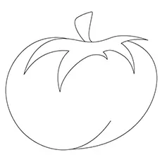 Heirloom tomato coloring page