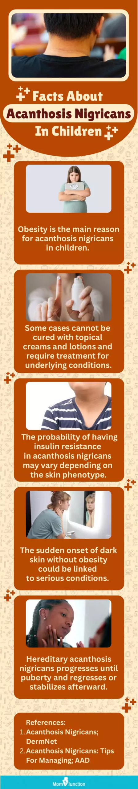 facts about acanthosis nigricans in children (infographic)
